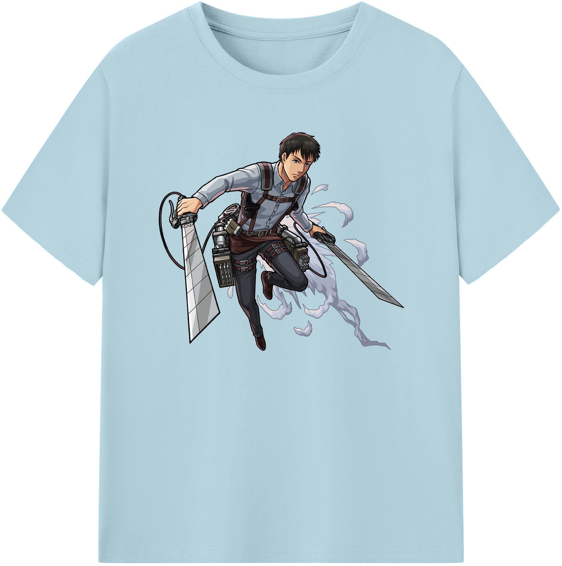 （画像用） 進撃の巨人 ベルトルト・フーバー Attack on Titan Bertholdt Hoover 綿100％半袖Tシャツ（フロントプリント）